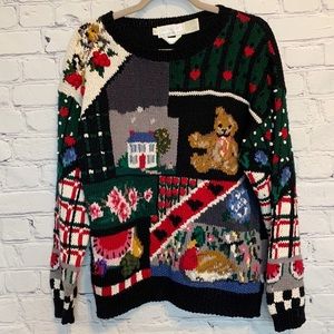 Vintage 1989 the eagle’s eye county scene sweater crew neck heavy weight Medium